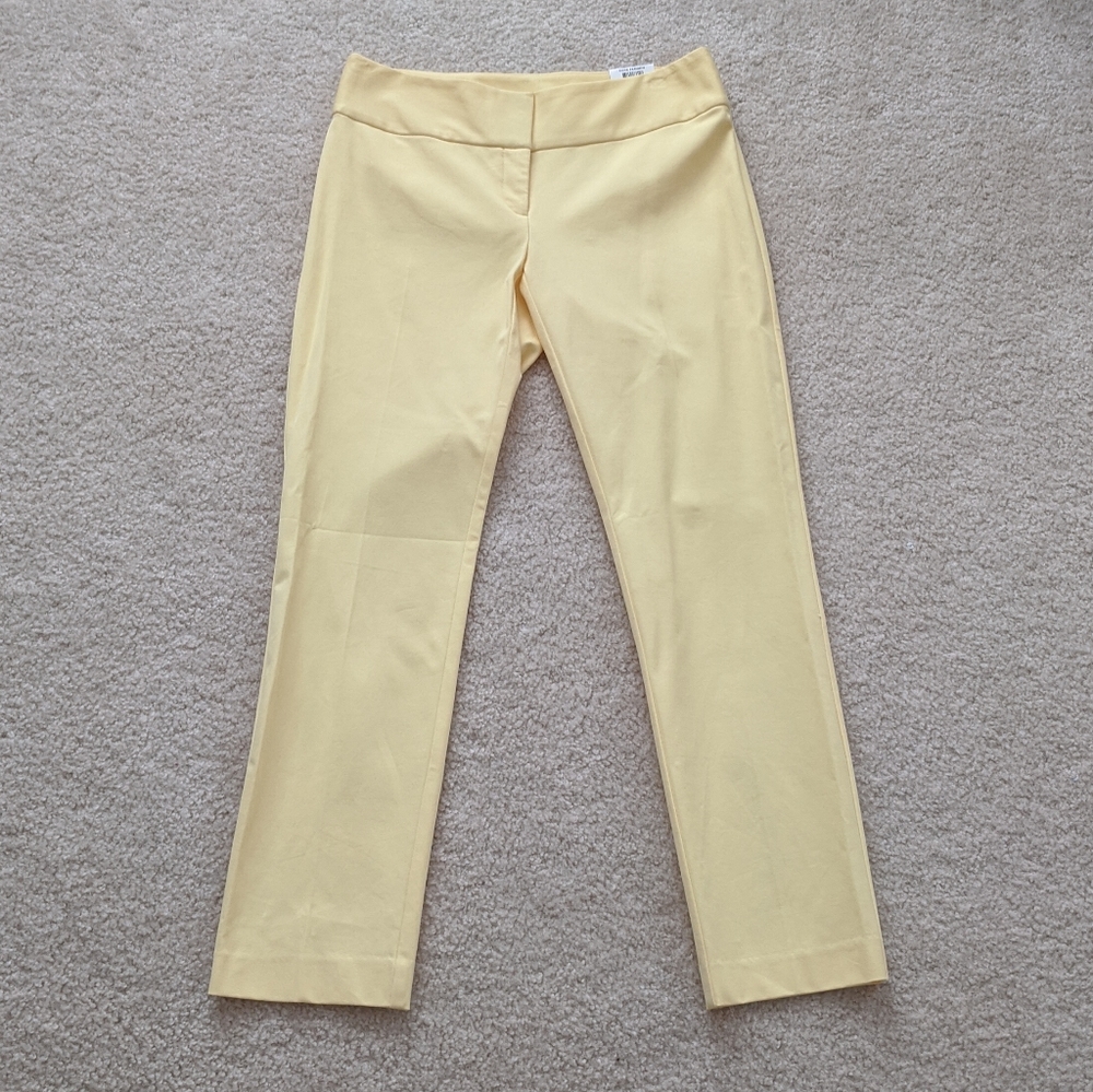 NWT Alfani Women's Yellow Slim leg pants